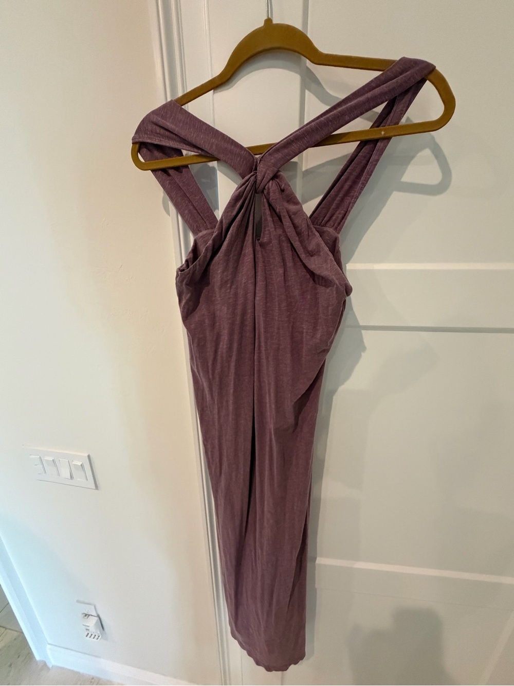 Sundry Dusty Lavender Knot Front Dress